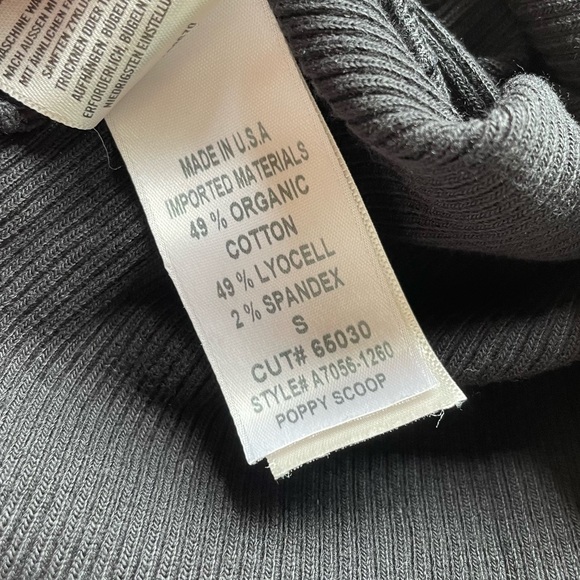 AGOLDE Poppy Tank in Black - Picture 9 of 9